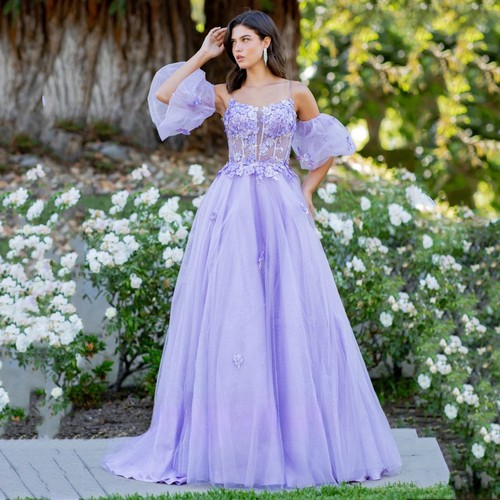 Abito sera viola elegante - sera,