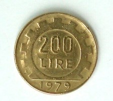 Moneta italiana 200 - r, del
