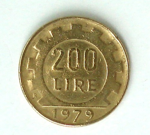 Moneta italiana 200 lire del - italiana,