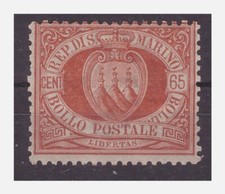 SAN MARINO 1892  -   STEMMA   CENTESIMI 65    NUOVO  * MH