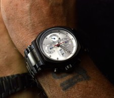 TB BUTI YANICK CHRONOGRAPH STEEL PVD DIAMONDS FULL SET OVERSIZE AUTOMATIC WATCH