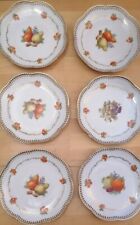 Servizio Vintage Di 6 Piatti Da Frutta, Schumann Bavaria, Traforati