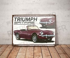 Plaque métal vintage triumph