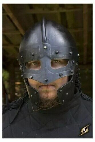 Elmetto larp norman - elmetto, nero