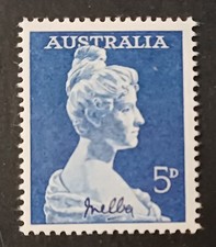Francobolli Australia Nellie Melba Mc 314 Yt 275 1961