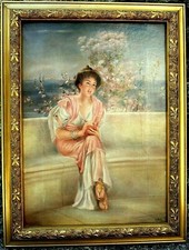 ANTICO DIPINTO OLIO SU TELA