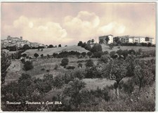 Grosseto- MANCIANO panorama e case INA- cart.NV-BELLA NON COMUNE
