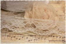 Pizzo Bianco varie metrature altezza 3,5 cm * lace white various sizes