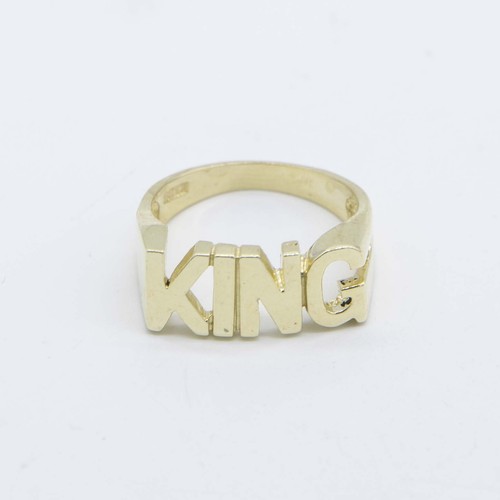 Anello shiny king oro - king, in