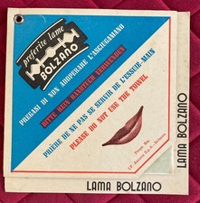 LAMA BOLZANO Blocco veline - Pubblicità vintage