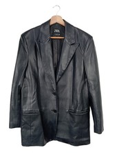 ZARA Giacca in ecopelle Donna