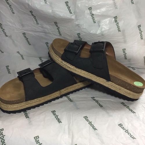 Sandali barbour pelle nera - in,