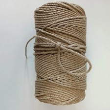 Corda Canapa Juta naturale 5mm 20mt arredo,tiragraffi, addobbi,fai dà tè.