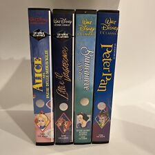 BIANCANEVE PETER PAN LILLI E IL VAGABONDO ALICE 1984 VHS Lotto 4 Videocassetta