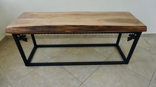 Tavolino panca legno bordo - legno,