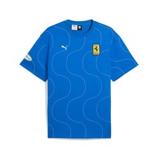 T-shirt Scuderia Ferrari Monza 2025 Tributo Niki Lauda Blu