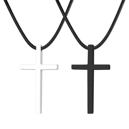 Collana uomo croce ciondolo