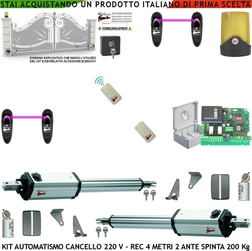 Cancello automatico ante - ante, da