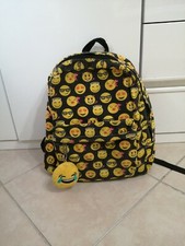 Zaino Scuola ragazza nero faccine emoticons 