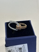 -Swarovski Anello doppio permanente, 3 misure, 5412060,5395323,5411646 (r-cc-65-h13)