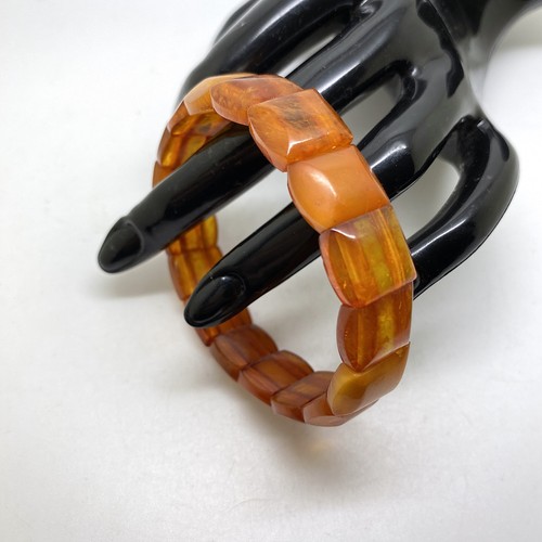 Bracciale vintage ambra barile