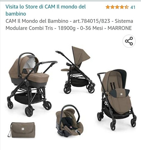 Passeggino trio cam