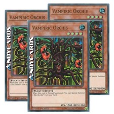 3x VAMPIRIC ORCHIS • (Orchidea Vampir) • Super R • DASA EN047 • 1Ed • YUGIOH!