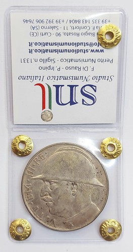 Regno italia lire elmetto - regno, d'italia