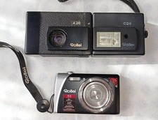 Lotto Rollei: Rollei A26 obiettivo Sonnar 40mm Flash R C26 + Rollei Flexline 140