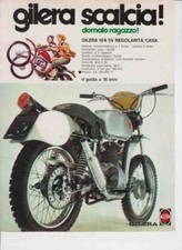 advertising Pubblicità-MOTO GILERA 124 REGOLARITA CASA 5V-'75-MOTOITALIANE EPOCA