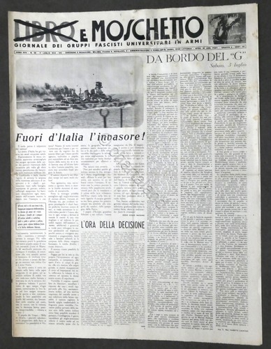 Giornale libro moschetto - libro,