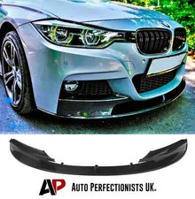 Spoiler labbro splitter anteriore nero lucido BMW serie 3 F30 F31 M Sport 2011-2019