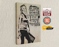 Banksy Canvas Print Street Art