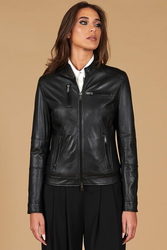 Giacca pelle nera - giacca,
