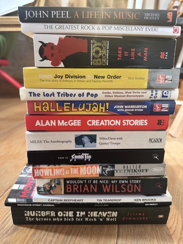 Rock music book lot - book,