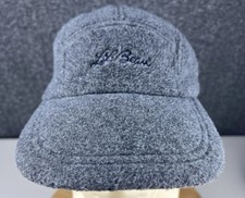 Vintage L.L. Cappello Berretto Bean Trapper Taglia Large Grigio Pile Polartec 5 Pannelli