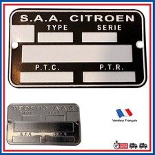 Targa Telaio per Citroen 2CV