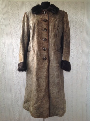Manteau vintage pelle e - pelle,