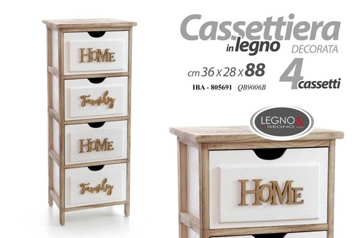 Cassettiera slim salvaspazio - cassettiera, 4