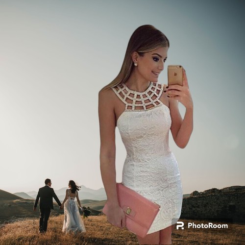 Mini abito bianco - abito, elegante