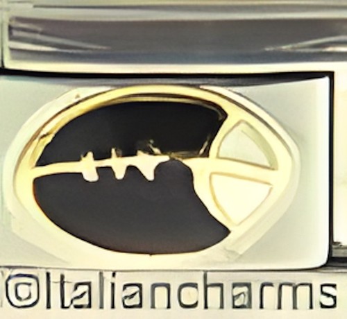 Bracciale charm nero - nero, calcio