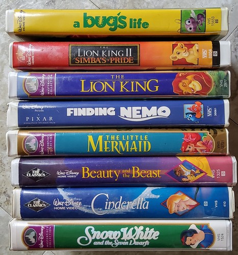 Disney vhs lot - 26, white