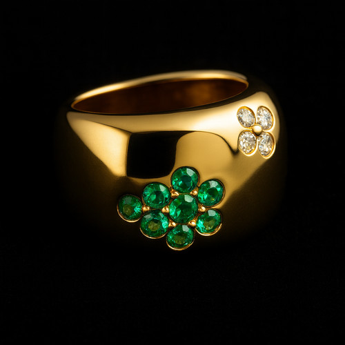 Anello vintage oro giallo - , 750
