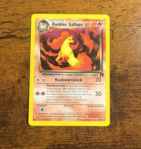 Carta pokemon tedesco dark - pokemon,
