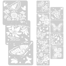  12 Sheets Stencil Decorativi