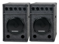 Coppia Altoparlanti DJ PA 15" (38cm) Club Bass Subwoofer Party Box Set 1200 Watt