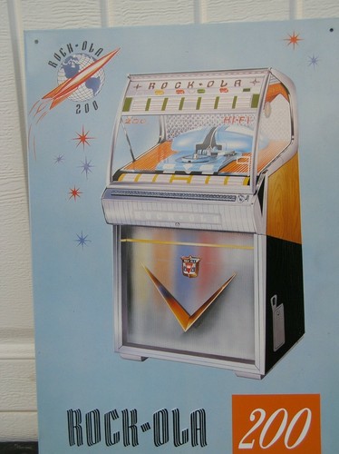 Insegna rock ola 200 jukebox - rock-ola,