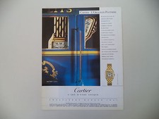 advertising Pubblicità 1990 OROLOGIO CARTIER PANTHERE