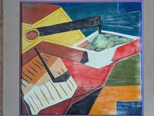 Dipinto olio su tela cubismo