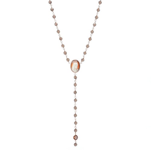 Collana rosario cameo - collana,
